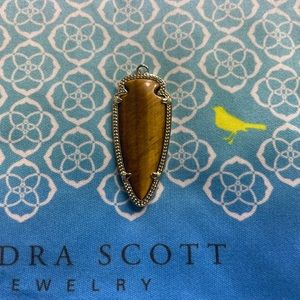 EUC Single Gold/Tigers Eye Sky Earring